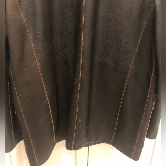 RARE Rogue Leather Car Jacket by Reilly Olmes Chocolate Color Men’s Size M - Picture 11 of 11